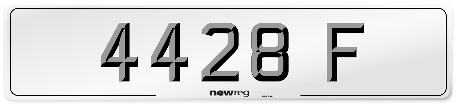 4428 F Number Plate from New Reg
